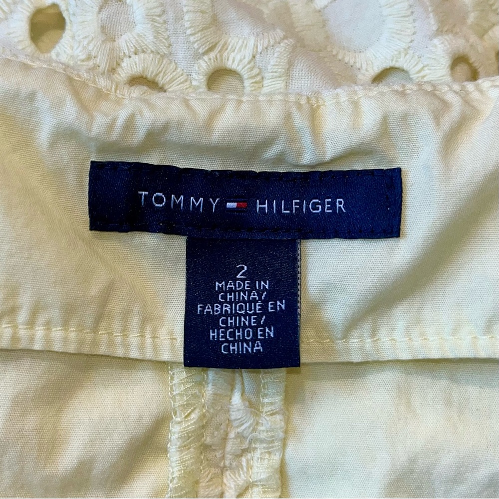 Tommy Hilfiger Yellow Eyelet Dress - Picture 3 of 11